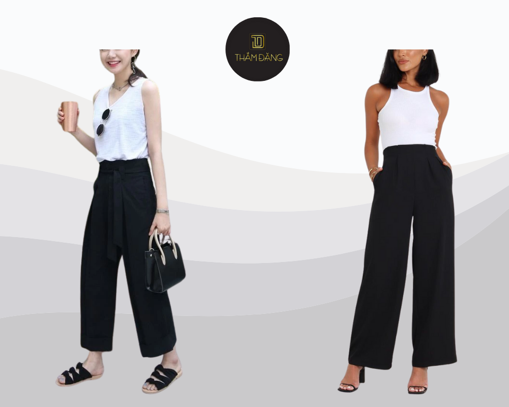 Áo sát nách phối quần ống rộng cho ngày hè năng động và mát mẻ chuẩn trend.