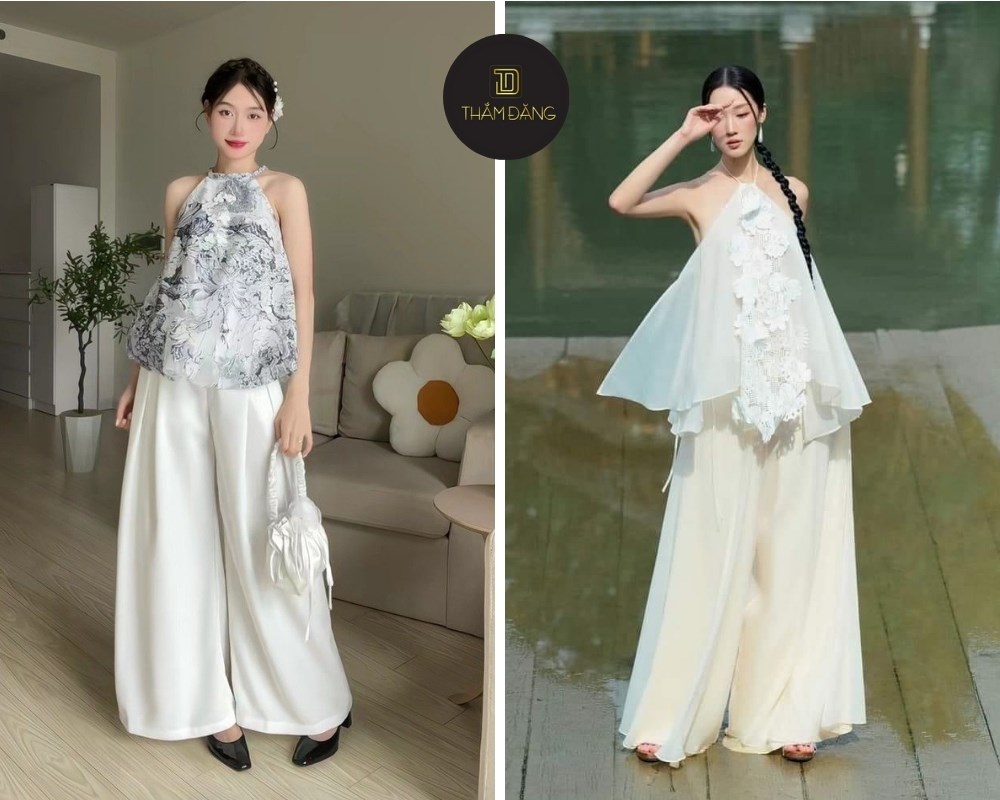 Cách phối đồ với quần ống rộng nữ tính thanh lịch cho mùa hè dịu dàng và thoải mái