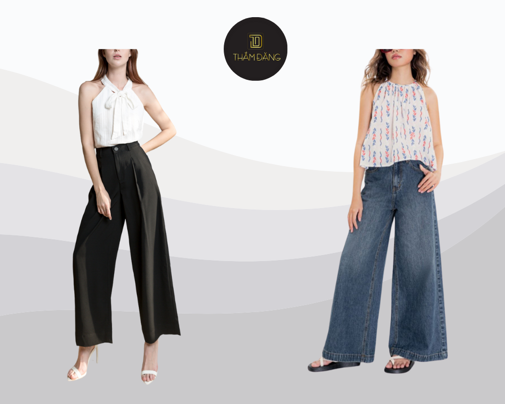 Quần voan ống rộng mặc với áo gì? Set đồ nữ tính thanh lịch cho mùa hè dịu dàng và thoải mái.