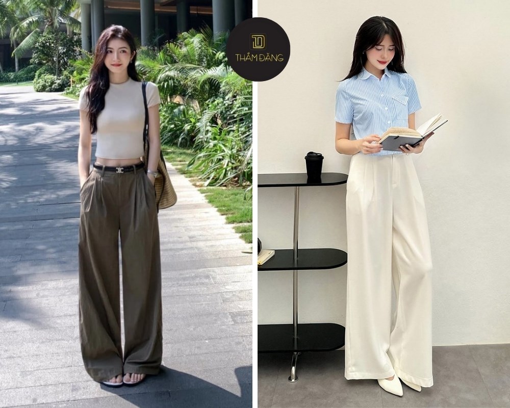 Chân dài miên man nhờ quần cạp cao, áo ngắn và đôi giày tôn dáng