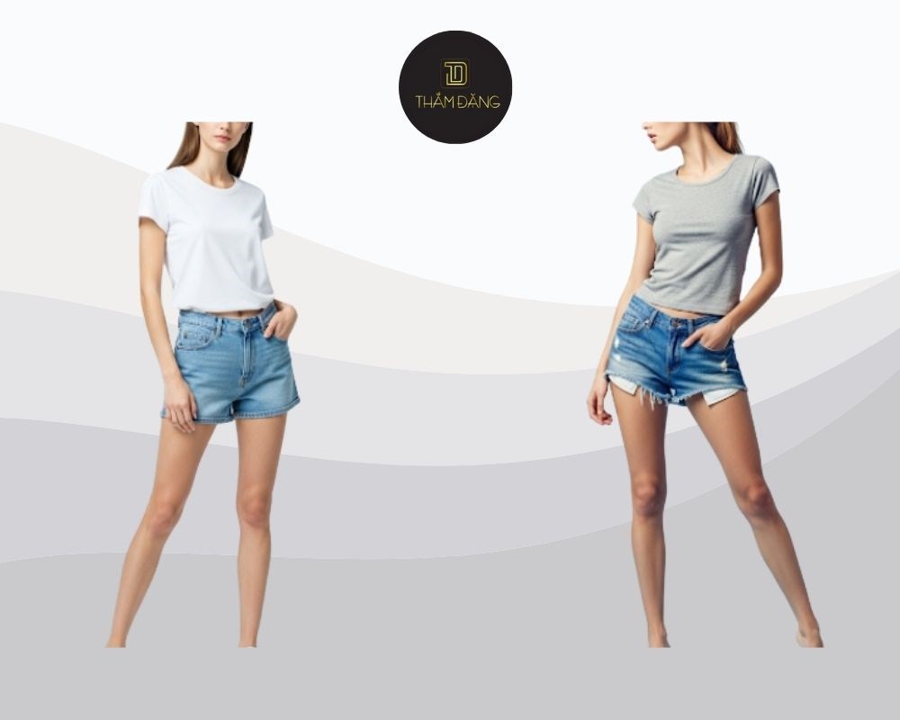 Phối áo basic - cách phối áo với quần short đơn giản, trẻ trung, năng động và dễ ứng dụng hàng ngày