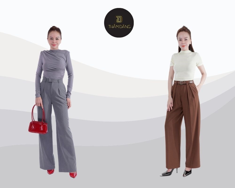 phối đồ với quần tây nữ đẹp