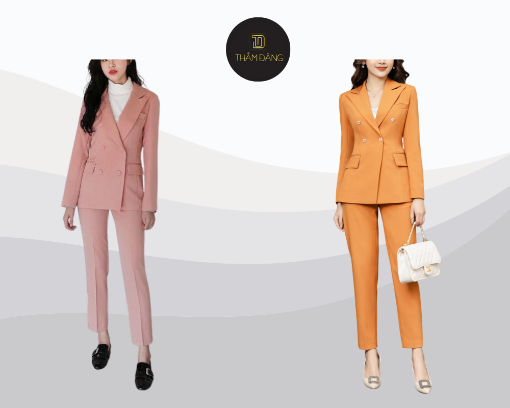 Set áo vest quần tây thanh lịch mang lại vẻ ngoài quyền lực và chuyên nghiệp.