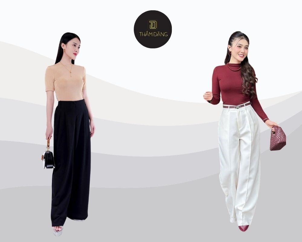 phối đồ với quần tây nữ thời thượng