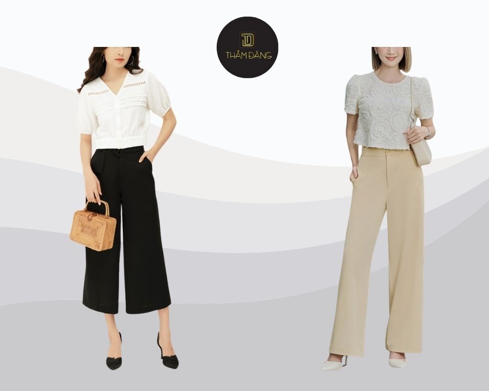 phối đồ với quần tây nữ cuốn hút