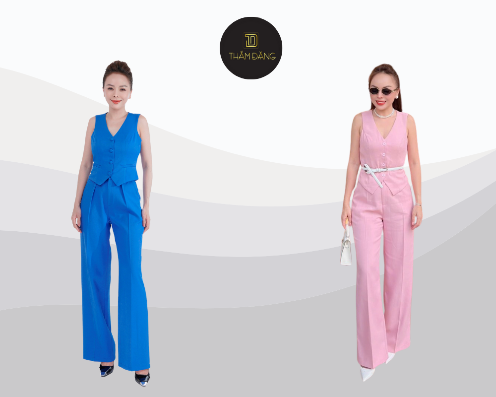phối đồ với quần tây ống rộng phá cách