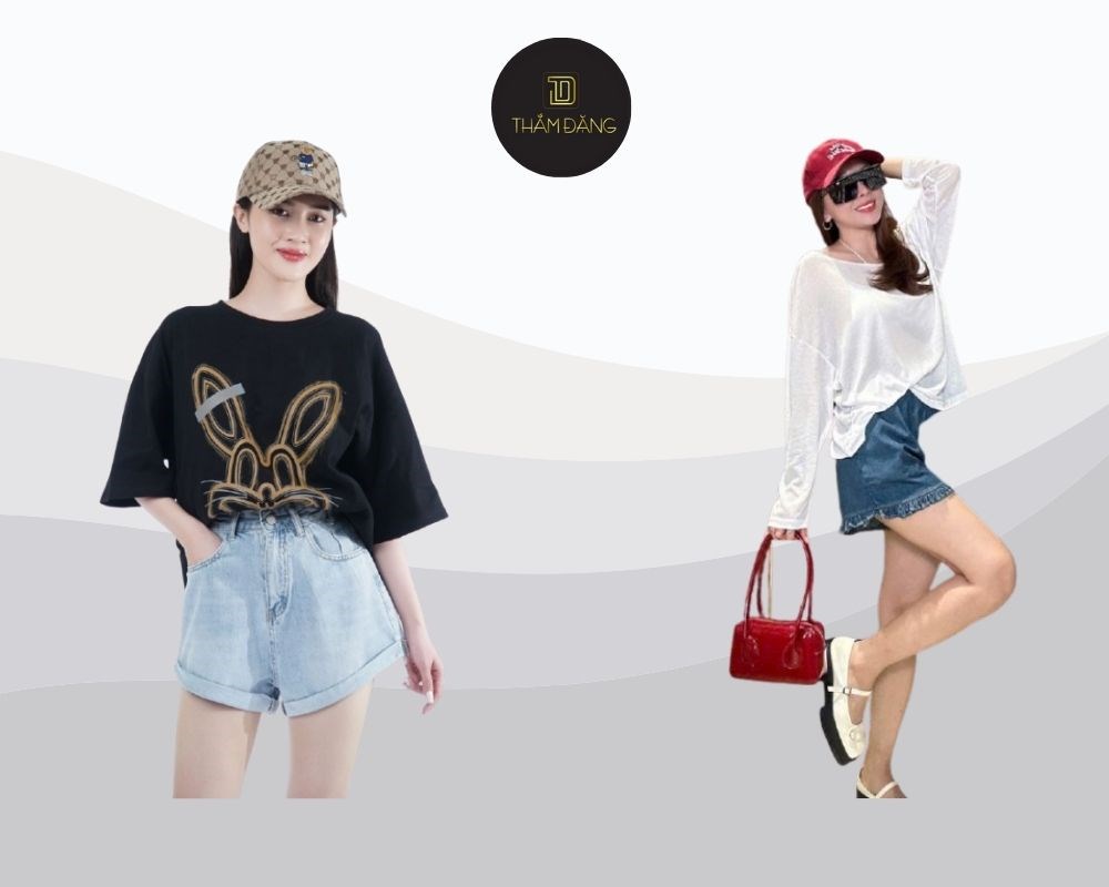 Bí quyết là chọn áo không quá dài - dừng lại ở ngang hông là vừa đẹp