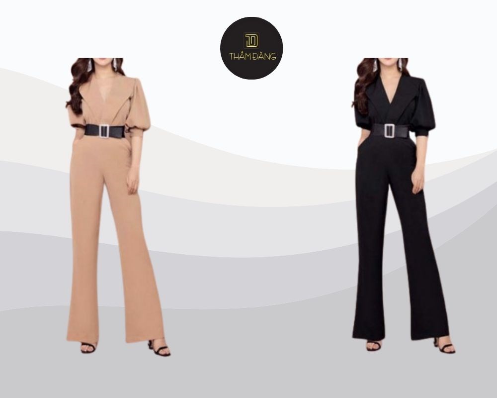 Phụ kiện tối giản là chìa khóa - thắt lưng bản nhỏ nếu jumpsuit chưa có sẵn