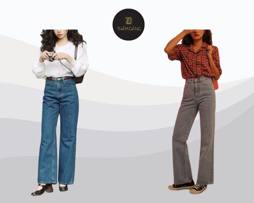 quần phong cách retro