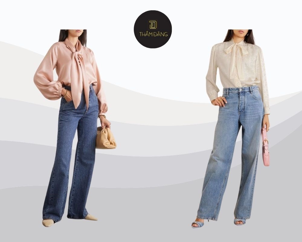 set đầm và áo phong cách vintage