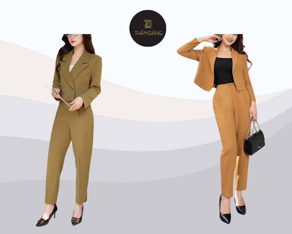 Phối baggy với vest croptop tôn dáng sang trọng và hiện đại mọi dịp.