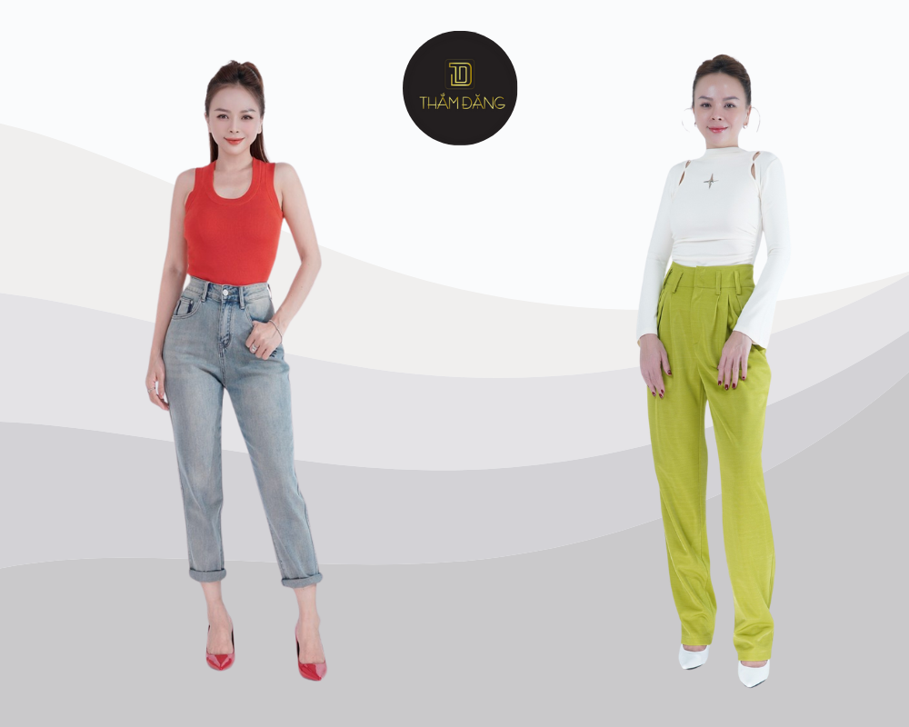 Quần baggy hợp với dáng người nào? Quần sẽ giúp che khuyết điểm hông đùi cho dáng quả lê