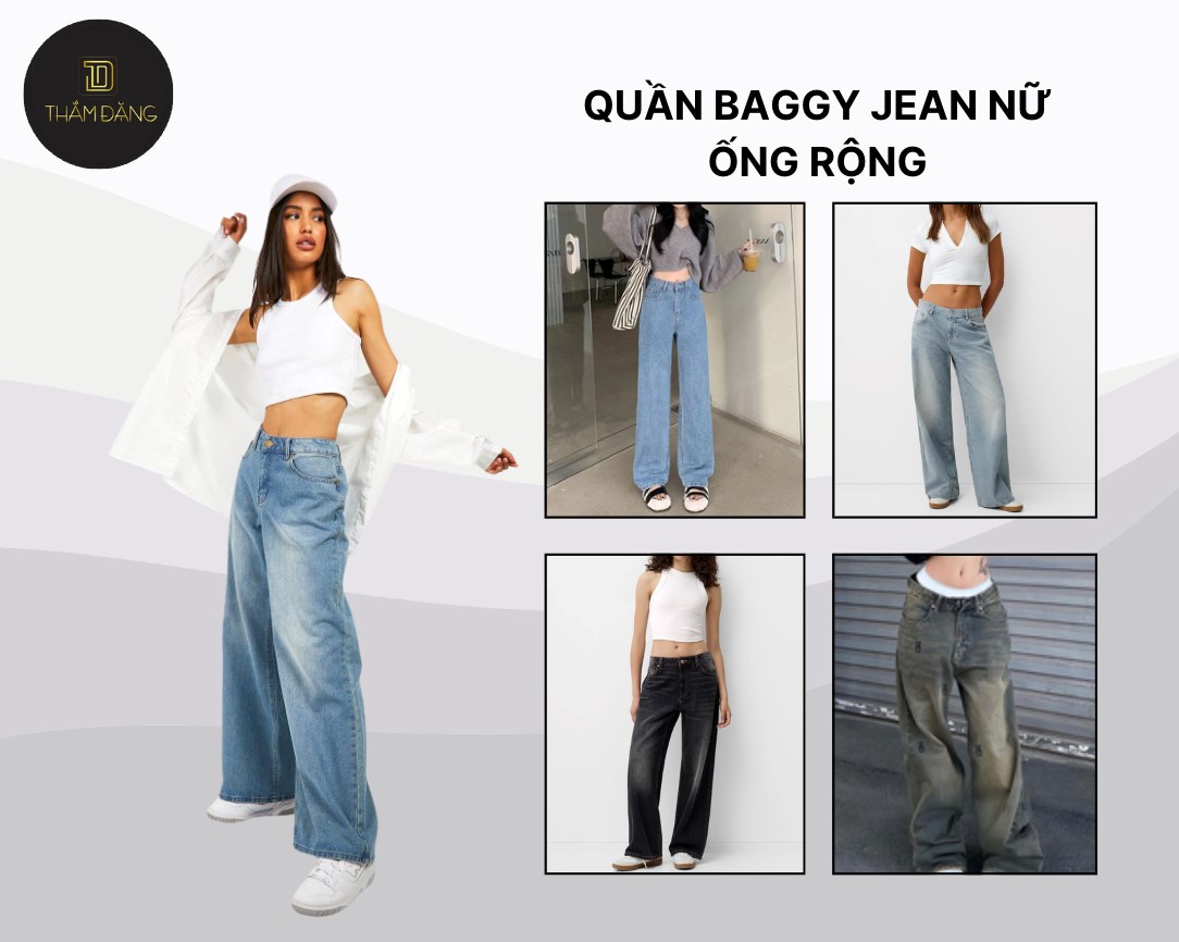 Đây là kiểu quần baggy jean phổ biến nhất