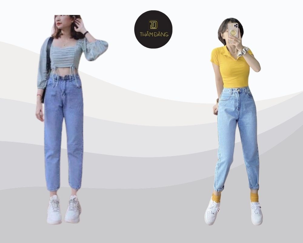 Quần baggy là một lựa chọn lý tưởng để mix cùng áo croptop mang đến phong cách năng động và tôn lên vòng eo gọn gàng