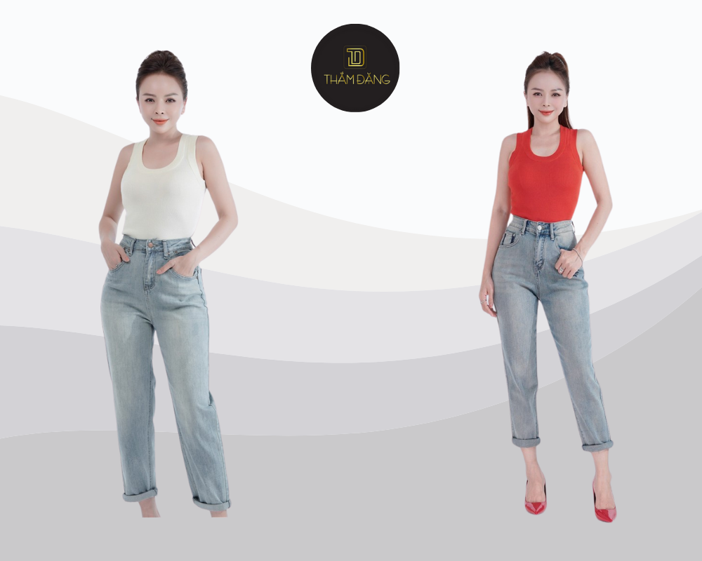 Quần jean baggy nữ lưng cao với thiết kế siêu hack dáng được nhiều cô nàng ưa thích