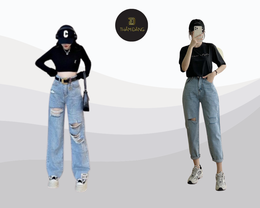 Quần baggy rách nữ - item cho những cô nàng yêu thích phong cách street style