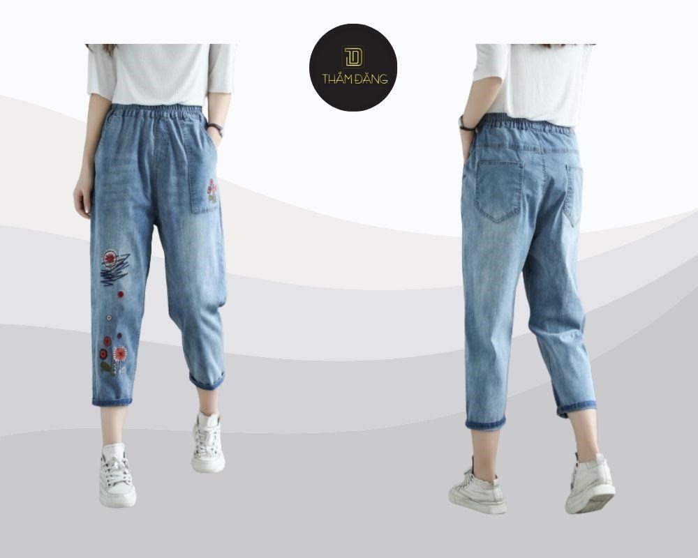 Thoải mái nhưng vẫn thời trang - Quần jean baggy nữ lưng thun