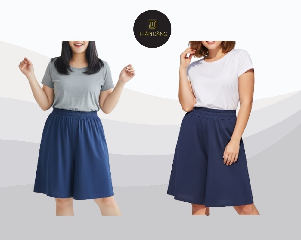 quần giả váy cho người mập tạo sự cân đối