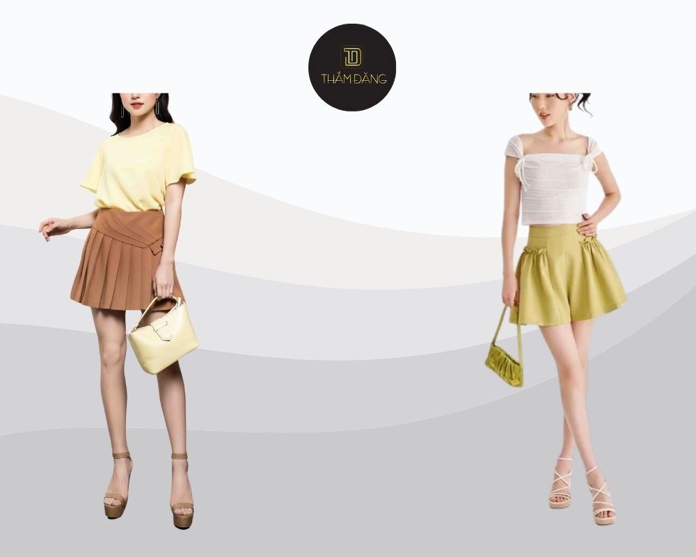 Tạo vẻ đẹp nữ tính, thanh lịch và che khuyết điểm với các mẫu quần giả váy xòe đẹp