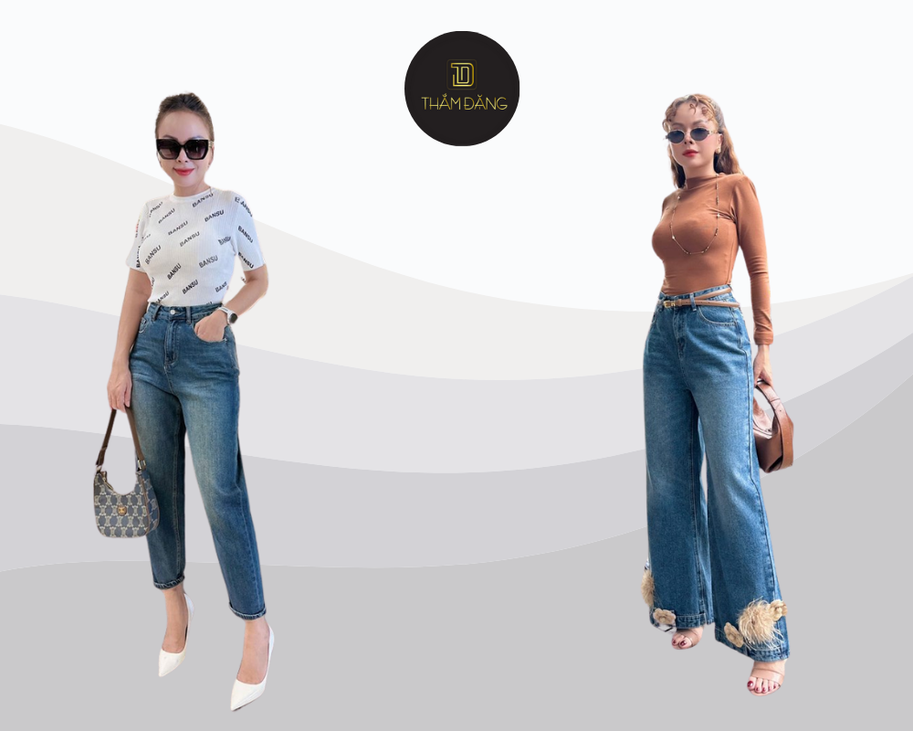 quần jean cho tuổi 50 tinh tế