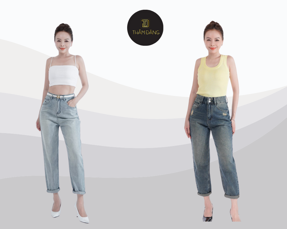 quần jean cho tuổi 50 trẻ trung