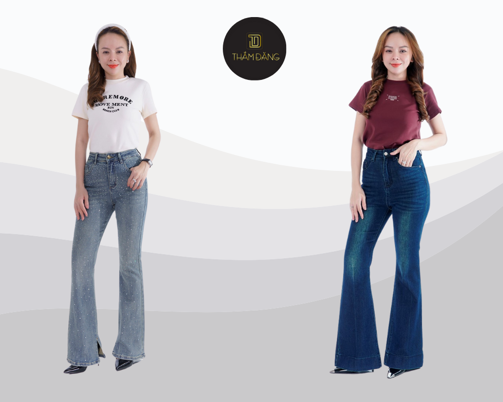 quần jean cho tuổi 50 nữ tính