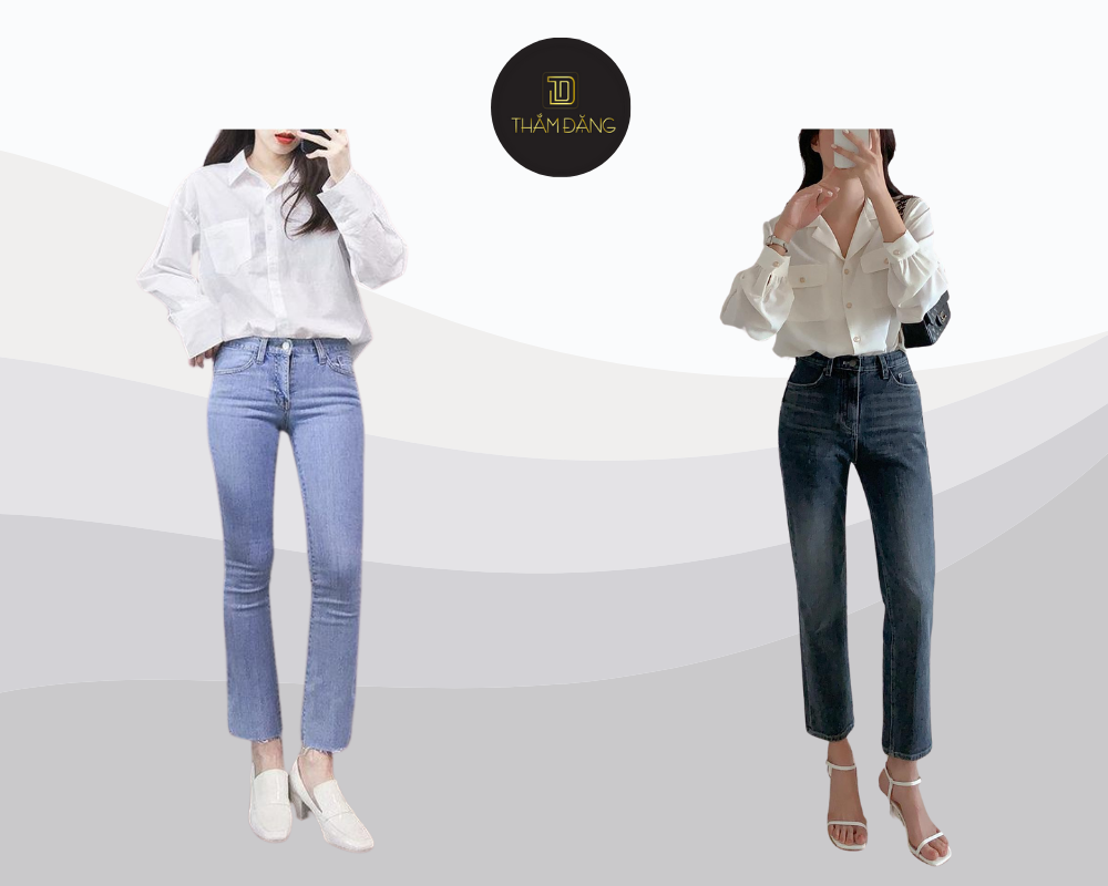 quần jean cho tuổi 50 dễ phối