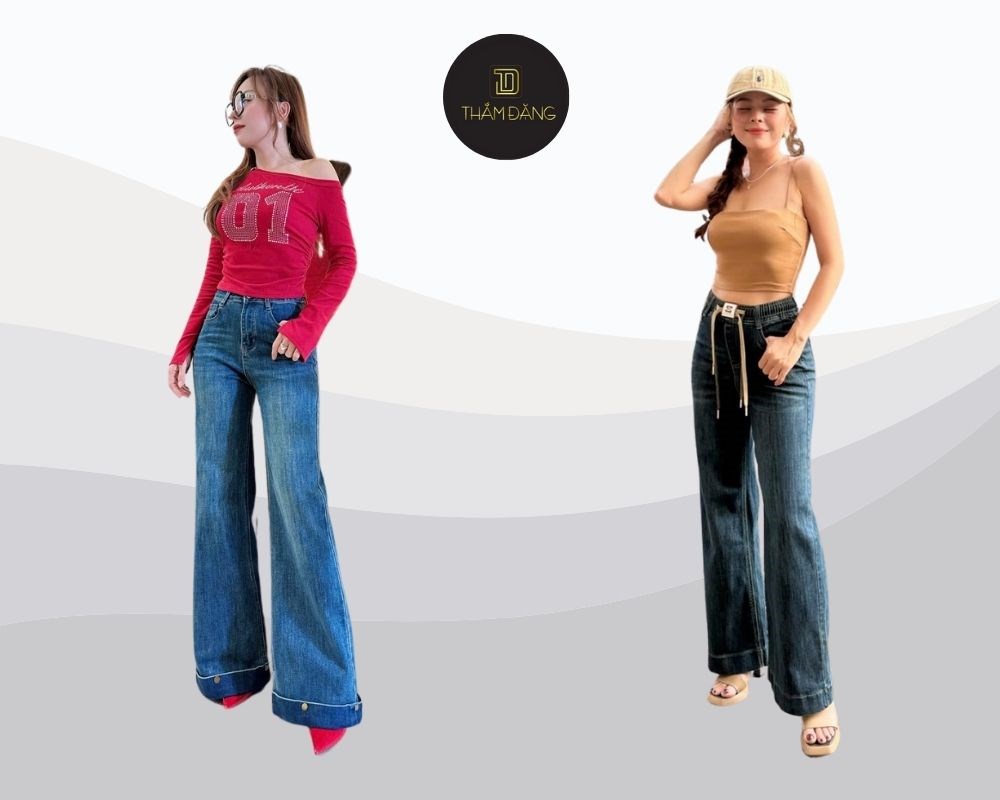 Lưu ý về chất liệu, kiểu dáng và kích thước khi chọn mua jeans nữ tại Thắm Đặng để có outfit hoàn chỉnh