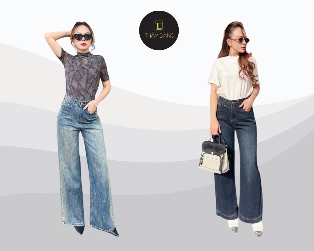 Với thiết kế đơn giản, thanh lịch, quần jeans ống suông tôn dáng tự nhiên và dễ dàng phối đồ cho nhiều hoàn cảnh