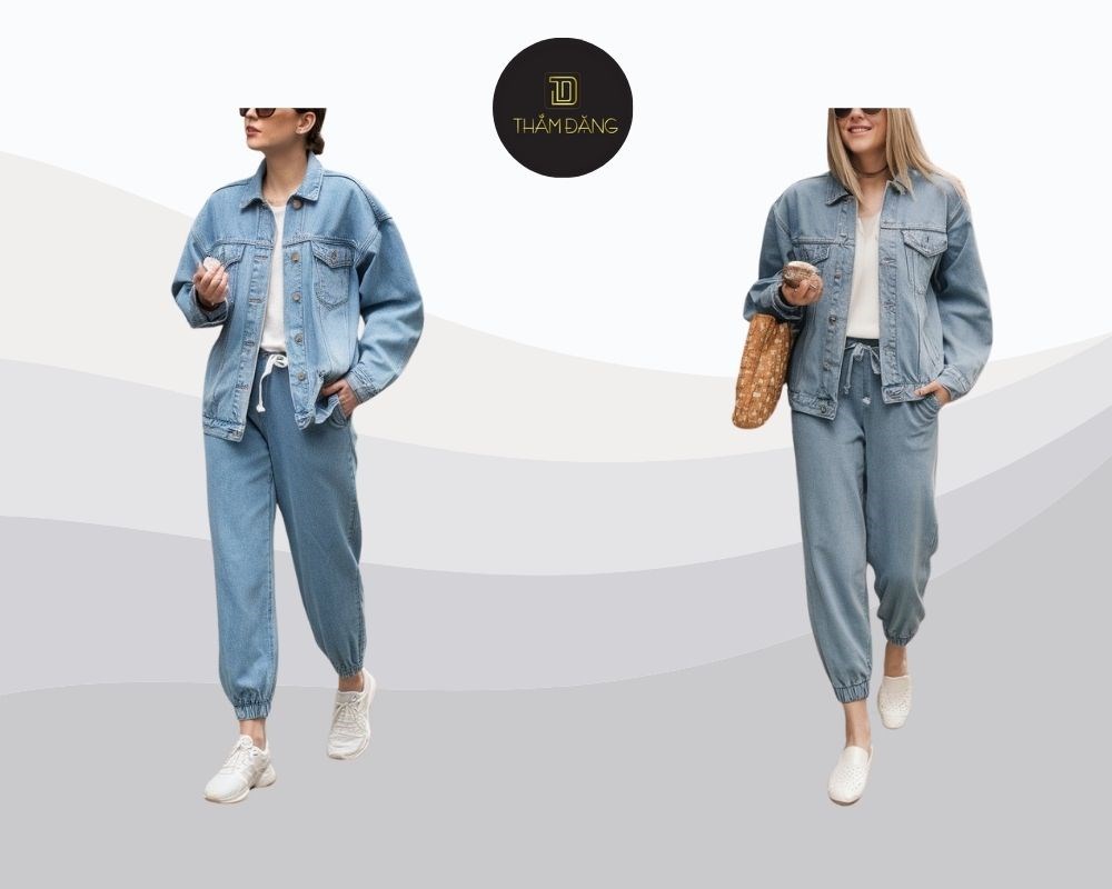 quần jogger nữ phối với áo gì phong cách