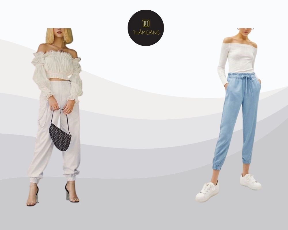 quần jogger nữ phối với áo gì thể thao