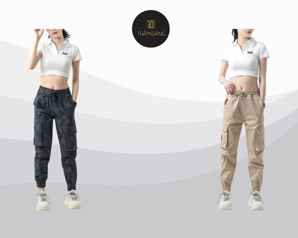 quần jogger nữ phối với áo gì thoải mái