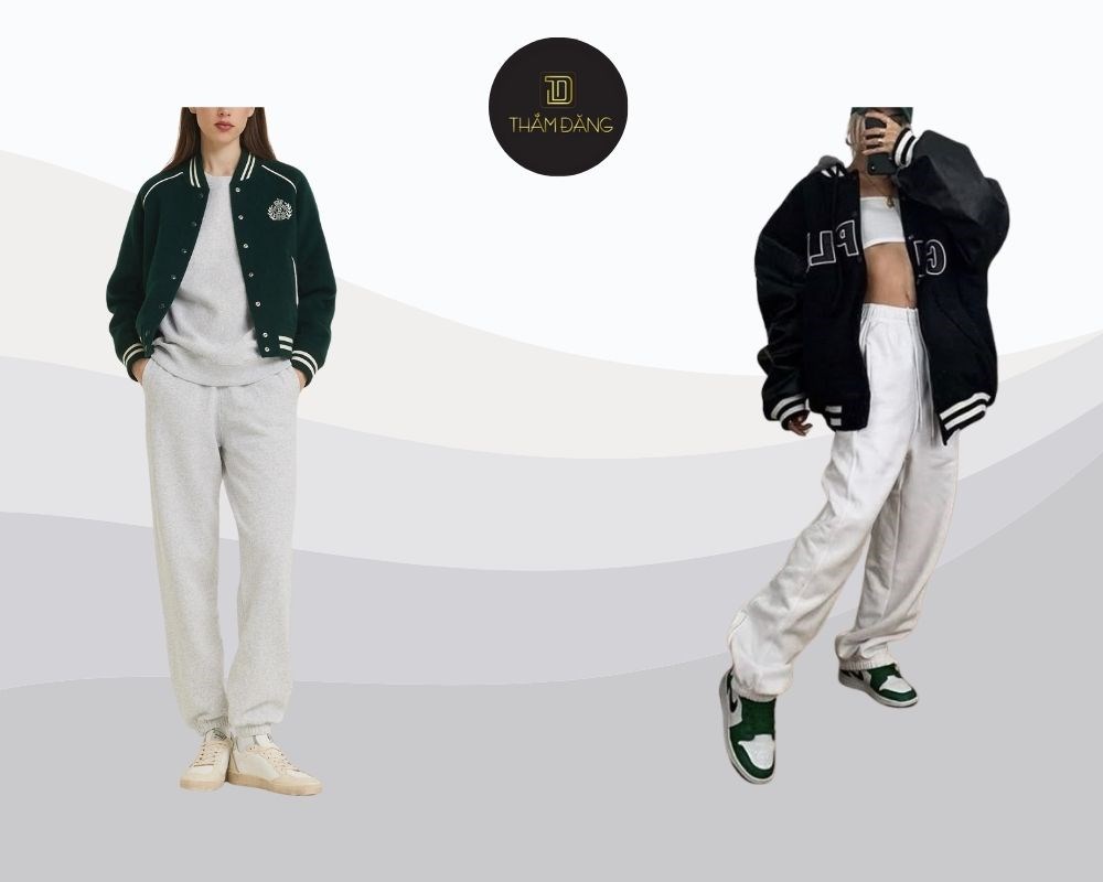 quần jogger nữ phối với áo gì chất phong cách Mỹ