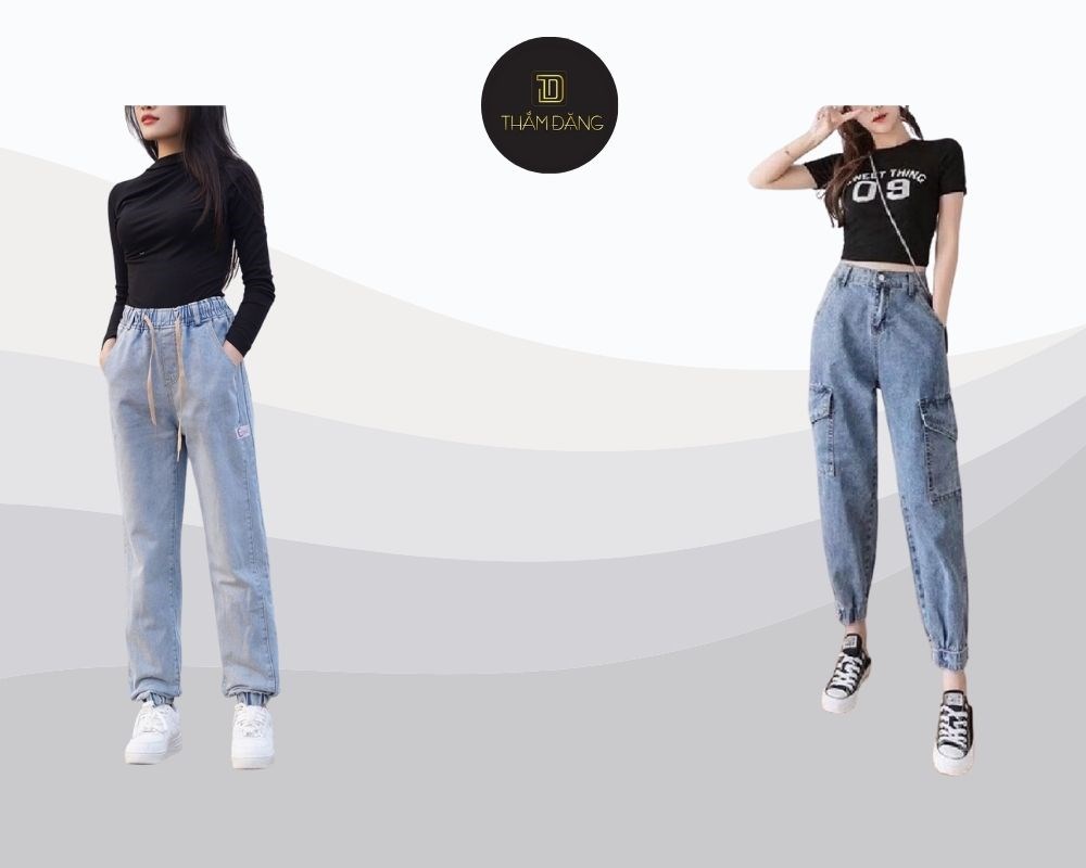 quần jogger nữ phối với áo gì cá tính