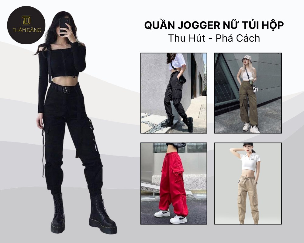 Quần Jogger túi hộp là item hiện đang làm mưa làm gió trên thị trường, được nhiều giới trẻ yêu thích