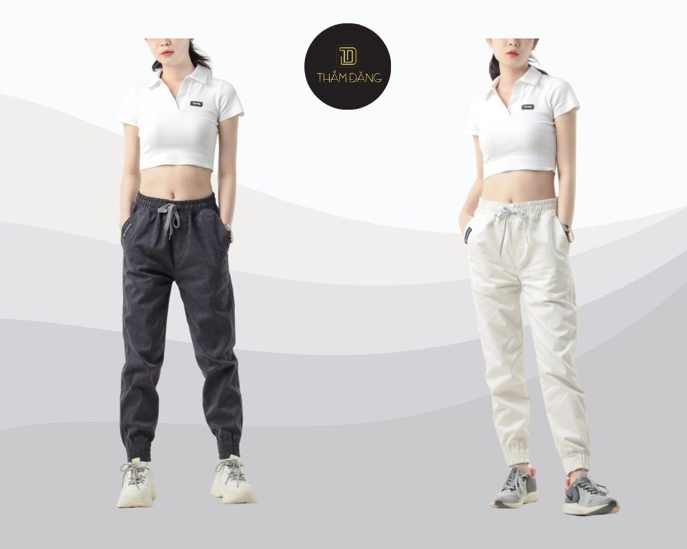 Quần Jogger thể thao chất liệu kaki vừa vặn, thoải mái, dễ dàng kết hợp với áo sơ mi hoặc áo phông để có set đồ lịch sự