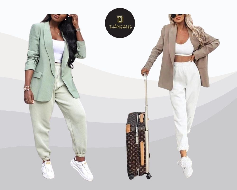 Mix cùng áo blazer đẳng cấp và tinh tế, tạo nên phong cách vừa thời thượng vừa dễ chịu
