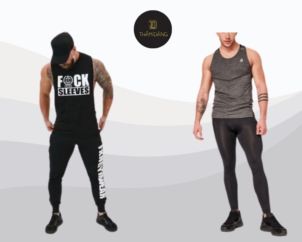 set đồ năng động gồm tanktop và quần legging