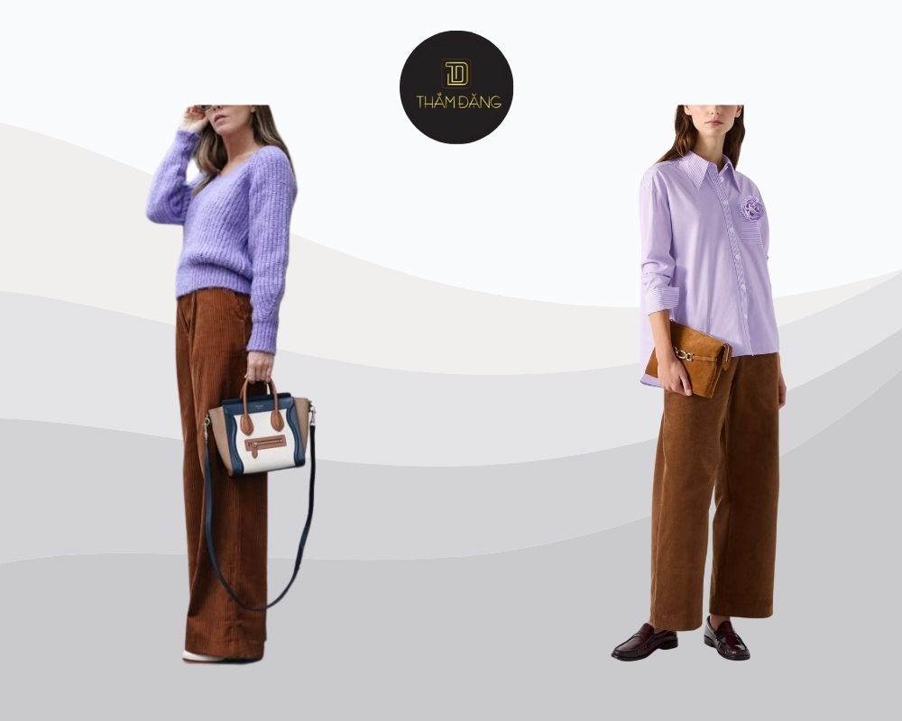 quần nâu phối áo màu gì không lỗi mốt