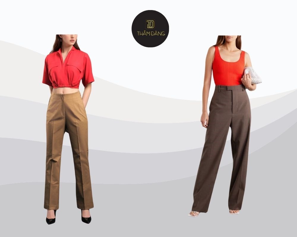 quần nâu phối áo màu gì trẻ trung