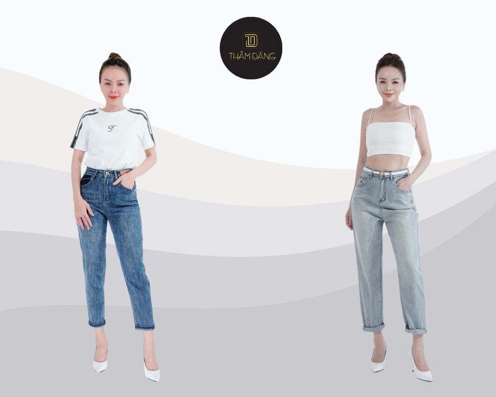 Quần ống côn giúp tôn dáng chân gọn gàng và cân đối vóc dáng tự nhiên