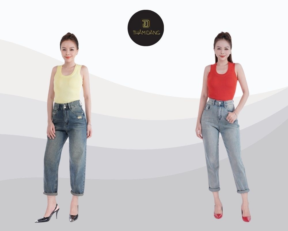 Quần jeans ống côn vừa thoải mái vừa thanh lịch dễ phối trong mọi hoàn cảnh