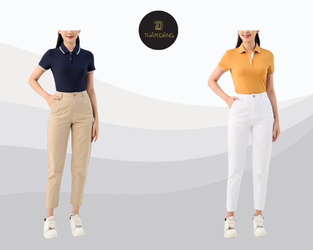 Quần kaki ống côn gọn gàng thoải mái dễ phối cho mọi dịp trong năm