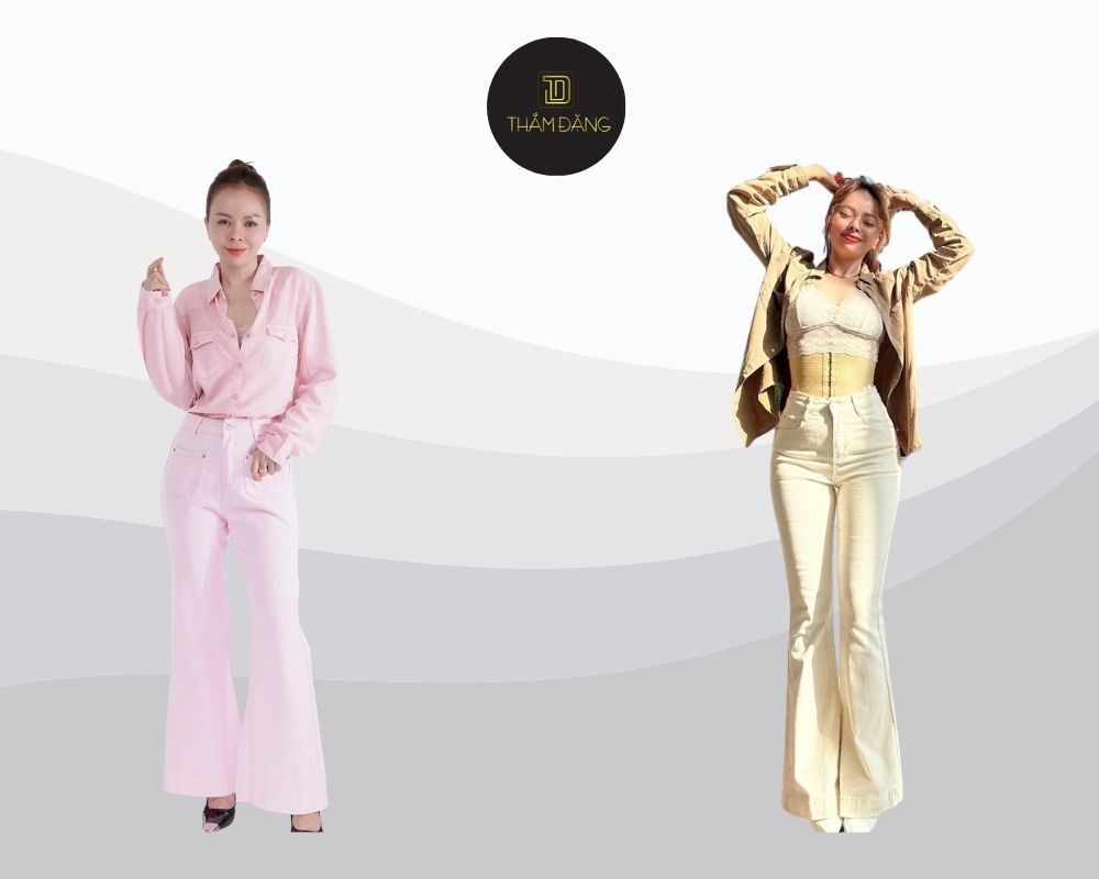 Bên cạnh tìm hiểu quần bò ống loe đi giày gì, các nàng cũng cần nắm được các nguyên tắc mix đồ