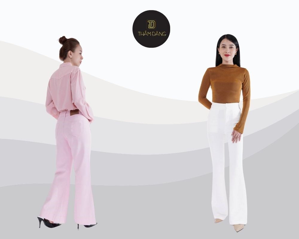 quần ống loe mặc với áo gì đẹp nhất