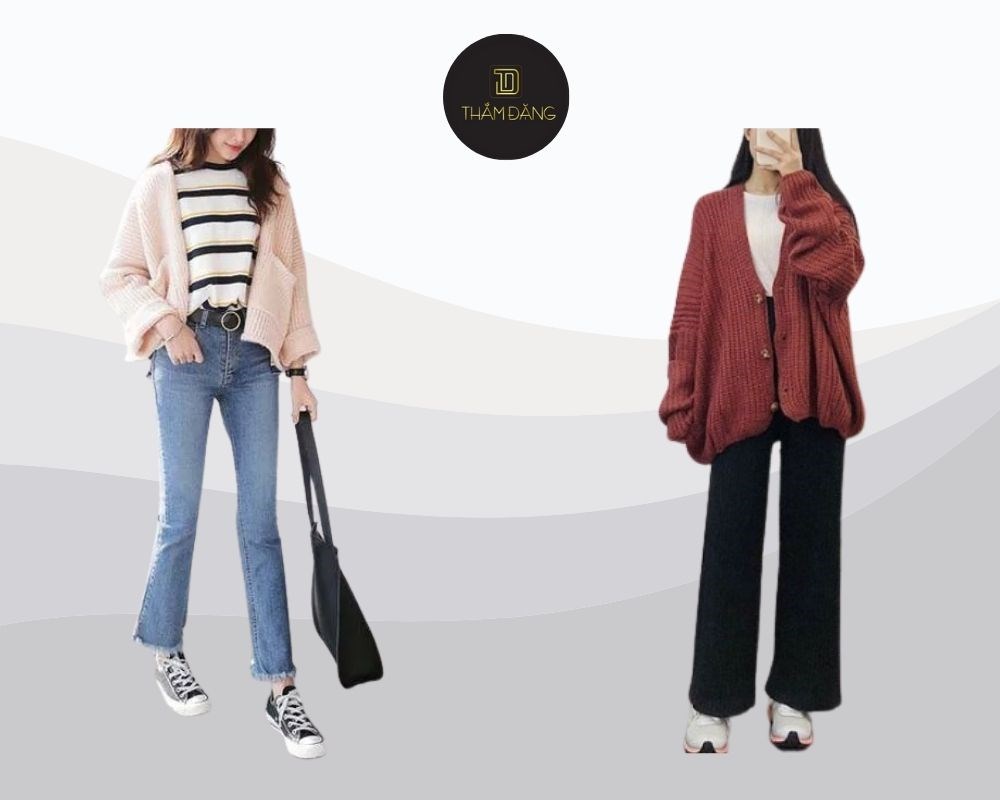 quần ống loe mặc với áo gì dịu dàng