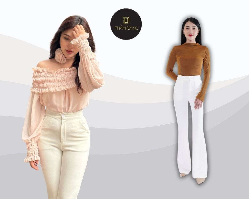 Chất liệu cao cấp, thiết kế tôn dáng và sự kết hợp hoàn hảo giữa hiện đại và tiện dụng – đó là những gì quần ống loe tại Thắm Đặng mang lại