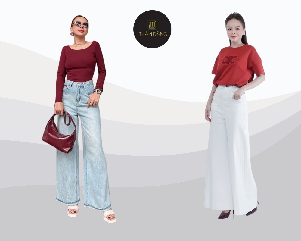 Lưu ý khi phối quần ống rộng cho quý bà: Cân bằng tỷ lệ, chọn giày phù hợp, chất liệu thoải mái, chú ý vóc dáng và màu sắc