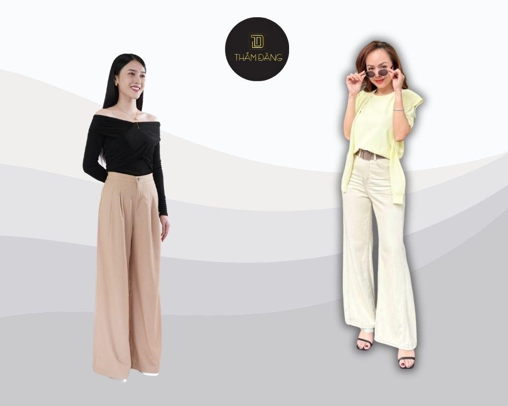 Quần ống suông rộng tại Thắm Đặng Store mang đến sự thoải mái và vẻ đẹp thanh lịch, với chất liệu cao cấp và thiết kế tôn dáng
