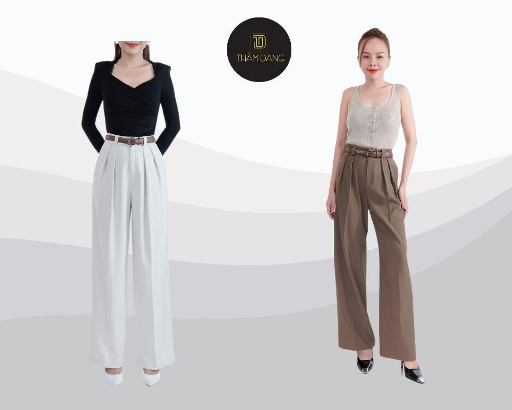 Quần ống suông tại Thắm Đặng mang đến sự thoải mái, che khuyết điểm hiệu quả và dễ dàng phối đồ với mọi trang phục